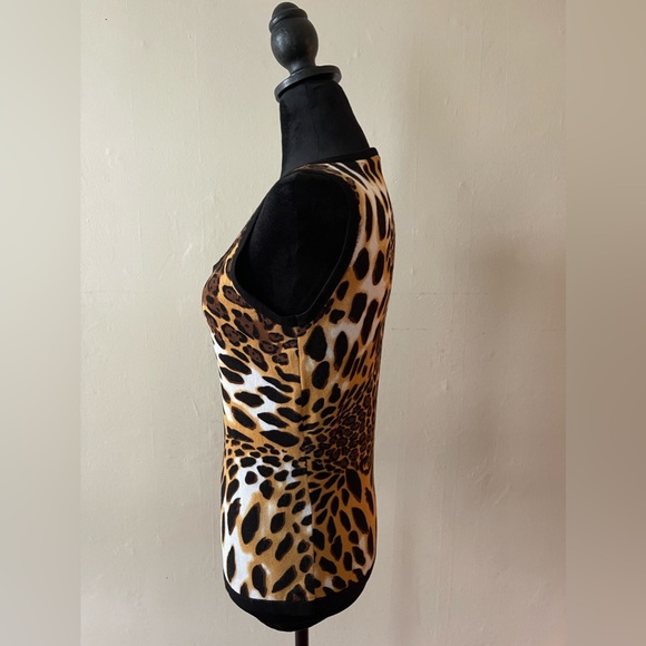 Belladini Animal Print, Light Sweater Tank, Size L, like new - Picture 3 of 5